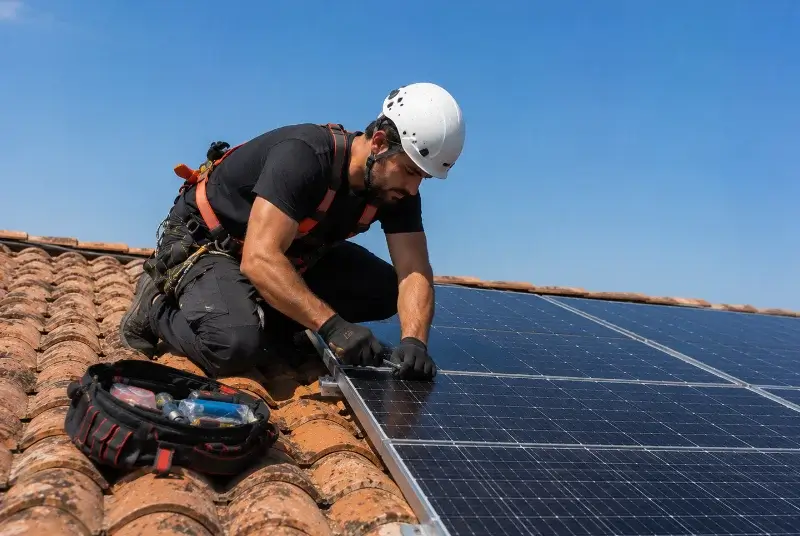 Maintenance et monitoring de panneaux solaires à Grabels